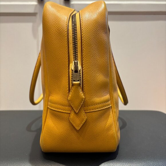 Excellent Condition Authentic HERMES Yellow Plume Bag 32 cm - Picture 2 of 14